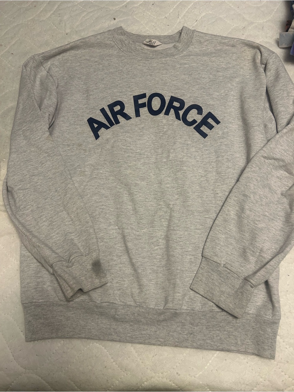 Men's Grey 'Air Force' Crewneck Sweatshirt